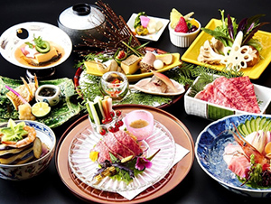 【美食デュエット会席】◆高級魚のど黒と、和牛ロースト◆四季の前菜や造りを肴にオトナの舌で味わう